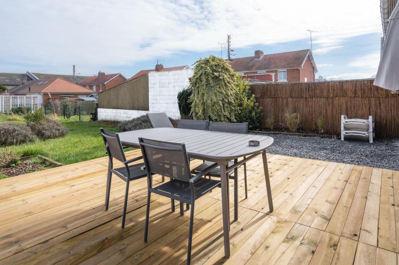 Maison Confortable, Terrasse Et Jardin A Amiens Exterior foto